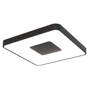 Coin Square Ceiling 100W LED With Remote Control 2700K-5000K, 4900lm, Black, 3yrs Warranty
