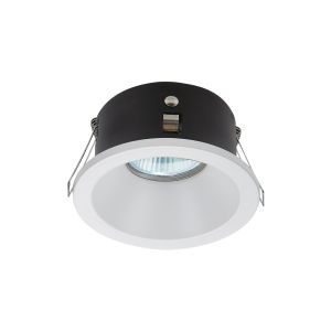 Comfort GU10 Downlight Round, 1 x GU10 (Max 12W), IP54, Matt White, Cut Out: 75mm, 2yrs Warranty, Lampholder Included