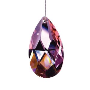 Crystal Pendalogue Lilac 50mm, No Ring Or Pin Included