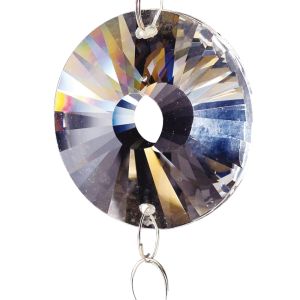 Crystal Disc Without Ring Sun Clear 45mm 1 Hole
