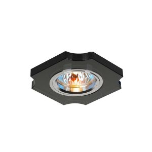 Crystal Downlight Concave Corner Rim Only Black, IL30800 REQUIRED TO COMPLETE THE ITEM, Cut Out: 62mm
