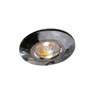 Crystal Downlight Chamfered Round Rim Only Black, IL30800 REQUIRED TO COMPLETE THE ITEM, Cut Out: 62mm