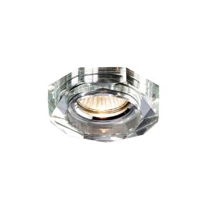 Crystal Downlight Deep Octagonal Rim Only Clear, IL30800 REQUIRED TO COMPLETE THE ITEM, Cut Out: 62mm