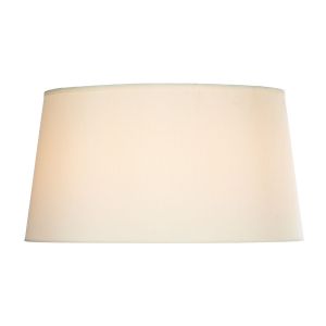 Cyprus E27 Ivory Faux Silk 30cm Drum Shade (Shade Only)
