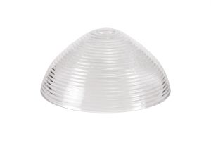 Davvid Round 33.5cm Prismatic Effect Clear Glass (G), Lampshade