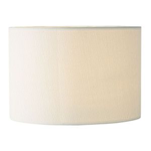 Delta E14 Ivory Cotton 26cm Drum Shade (Shade Only)