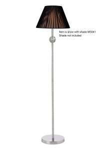 Ekinsale Floor Lamp WITHOUT SHADE 1 Light E27 Polished Chrome/Crystal