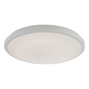 Emmett 1 Light 18W Integrated LED Bathroom IP44 Flush Ceiling Light With White Acrylic Diffuser