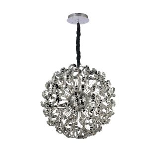 Esme Pendant 24 Light G4 Polished Chrome/Crystal