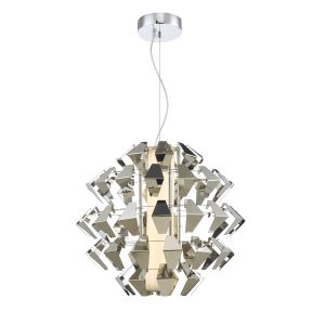 Falcon Single Pendant Suspension Polished Chrome LED Finish