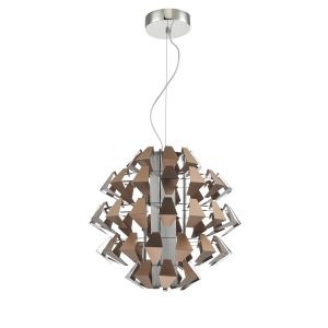 Dar FAL8663 Falcon Single Pendant Suspension Bronze LED Finish 