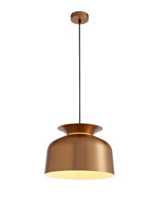 Faria Single Pendant, 1 Light Adjustable E27, Copper