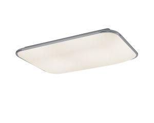Fase Ceiling Rectangle, 48W LED, 4000K, 2000lm, White, Acrylic Diffuser, 3yrs Warranty
