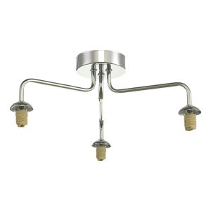 Feya 3 Light G9 Polished Chrome Semi Flush Ceiling Light (Frame Only)