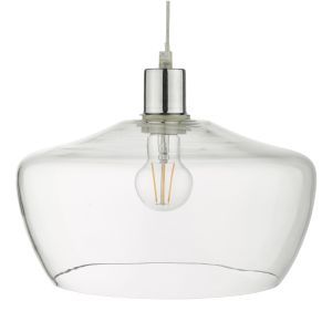 Fpenton E27 Non Electric Clear Hand Blown Glass Shade (Glass Shade Only)