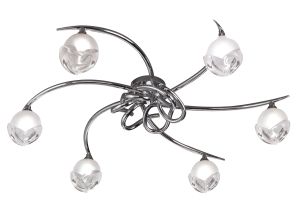 Fragma Ceiling 6 Light G9, Polished Chrome