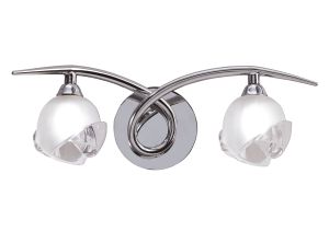 Fragma Wall Lamp Switched 2 Light G9, Polished Chrome