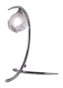 Fragma Table Lamp 1 Light G9, Polished Chrome