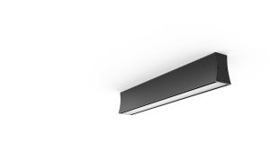 Hanok 40cm Linear Ceiling Light 110°, 14W LED, 3000K, 950lm, Black, 3yrs Warranty