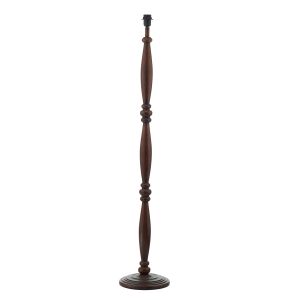 Hayward 1 Light E27 Dark Wood Effect Floor Lamp With Inline Foot Switch (Base Only)