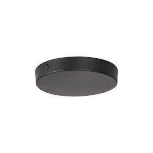 Hayes No Hole 15cm Round Ceiling Plate Satin Black