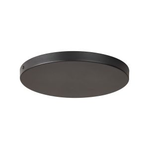Hayes No Hole 28cm Round Ceiling Plate Satin Black