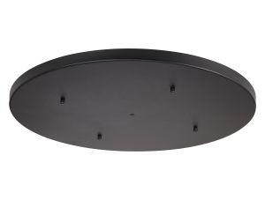 Hayes No Hole 60cm Round Ceiling Plate Satin Black