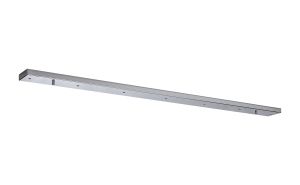 Hayes 7 Hole 1400mm x 100mm Linear Ceiling Plate Polished Chrome