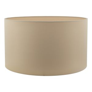 Hilda E27 Taupe Faux Silk 40cm Drum Shade (Shade Only)