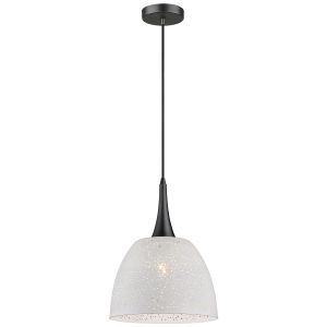 Vulcano Single Pendant 1 Light E27 Adjustable White