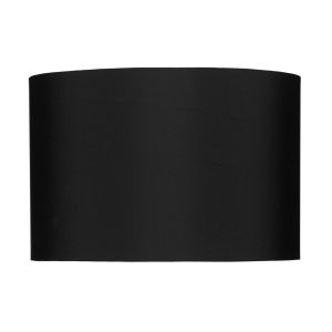 Hudson E27 Black Satin 33cm Drum Shade (Shade Only)