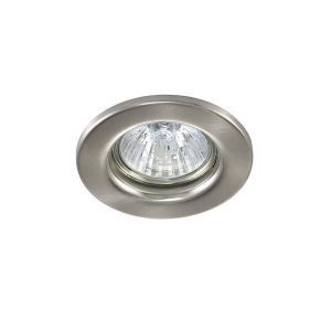 Hudson 8.4cm GU10 Fixed Downlight Satin Nickel (Lamp Not Included), Cut Out: 60mm