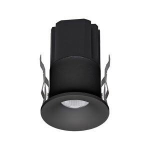 Hurgada Recessed Spotlight, 7W, 4000K, 571lm, Black, Cut Out 35mm, Driver Included, 3yrs Warranty