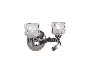 Ice Wall Lamp Switched 2 Light G9 ECO, Polished Chrome