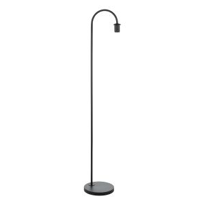 Idra 1 Light E27 Matt Black Floor Lamp With Inline Foot Switch (Frame Only)