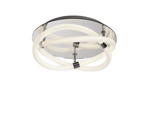 Infinity II 43cm Ceiling, 30W LED, 3000K, 2250lm, IP20, Chrome/White Acrylic/Clear Mirror, 3yrs Warranty