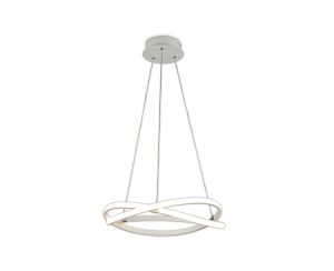 Infinity Blanco Pendant 42W LED 2800K, 3400lm, Dimmable White/White Acrylic, 3yrs Warranty