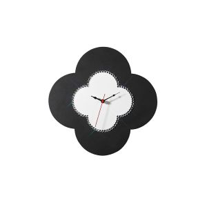 (DH) Infinity Flower Clock Black/White