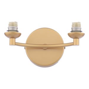 Izzy 2 Light G9 Matt Gold Wall Light (Frame Only)