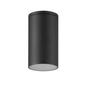 Kandanchu Tall Round Ceiling Spotlight, 1 x GU10, IP54, Anthracite, 2yrs Warranty