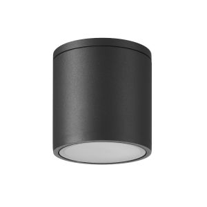 Kandanchu 9cm Short Round Ceiling Spotlight, 1 x GU10, IP54, Anthracite, 2yrs Warranty