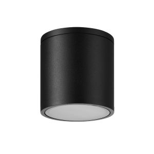 Kandanchu 9cm Short Round Ceiling Spotlight, 1 x GU10, IP54, Sand Black, 2yrs Warranty