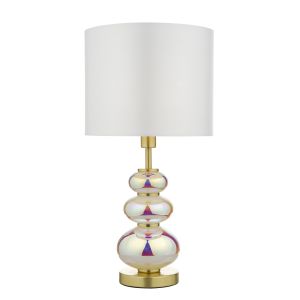 Dar KIA4255 Kiandra Single Table Lamp Coloured With Shade Finish 