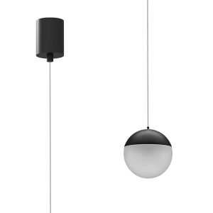 Kilda 9.5cm 1 Light Surface Pendant, 10W LED, 3000K, 800lm, Black, 3yrs Warranty