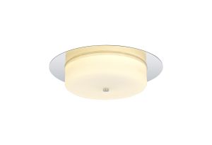 Kolberg Ceiling, 18W LED, 3000K, 1080lm, IP44, Polished Chrome, 3yrs Warranty