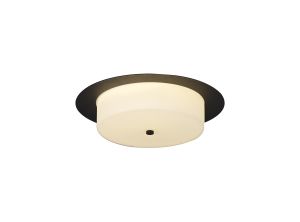 Kolberg 35cm Ceiling, 18W LED, 3000K, 1080lm, IP44, Sand Black, 3yrs Warranty