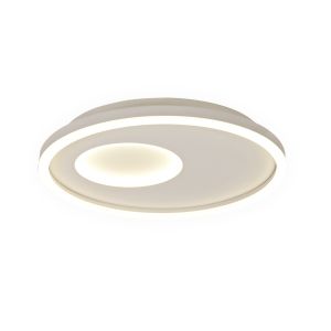 Krater Ceiling 40cm Round 36W LED 3000-6000K Tuneable, 1800lm, Remote Control White, 3yrs Warranty