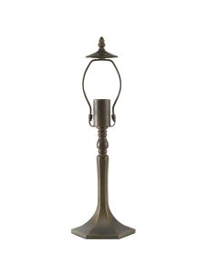 Lancaster 48cm Octagonal Tiffany Table Lamp, 1 x E27, Aged Antique Brass