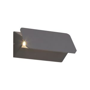 Laos Up & Downward Lighting Wall Lamp, 1 x 5W LED, 3000K, 190lm, IP54, Anthracite, 3yrs Warranty