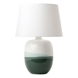 Lautaro Single Table Lamp (Base Only) Green/White Finish